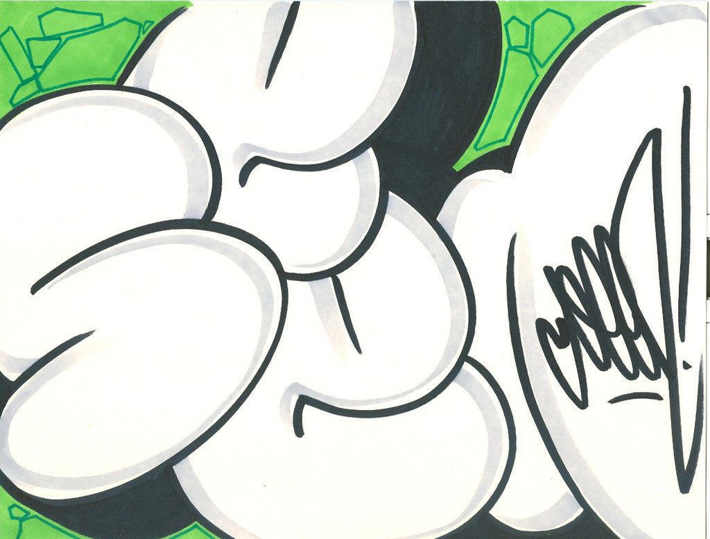 GRAFFITI ARTIST SEEN - Bubble 20- Drawing