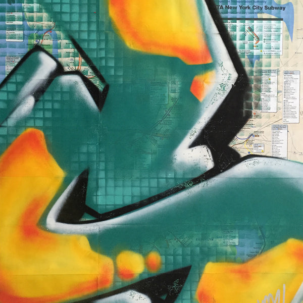 GRAFFITI ARTIST SEEN -  "S" NYC Map