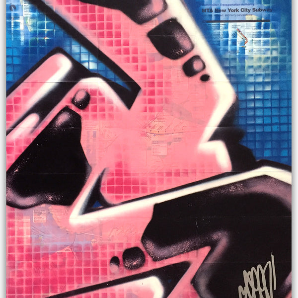 GRAFFITI ARTIST SEEN -  "S Grid" NYC Map