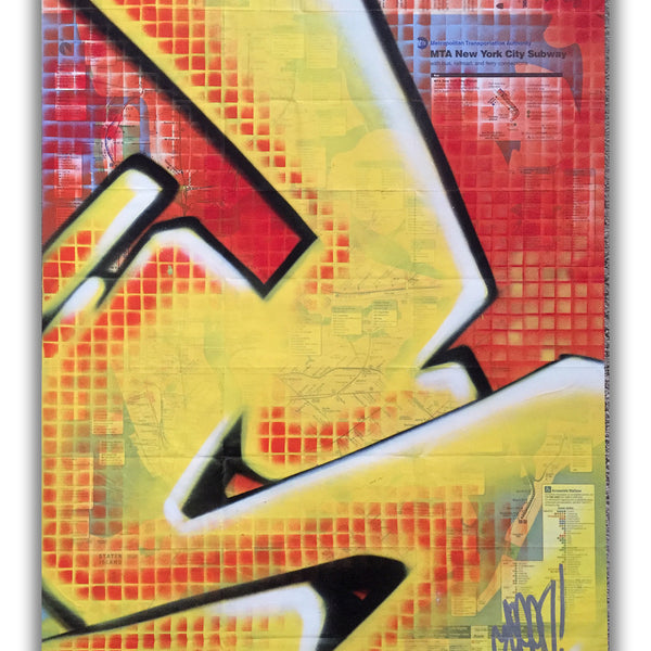 GRAFFITI ARTIST SEEN -  "S Grid" NYC Map