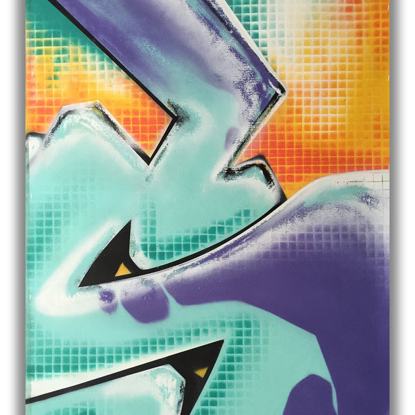 GRAFFITI ARTIST SEEN - "Honey Combed S"  Painting