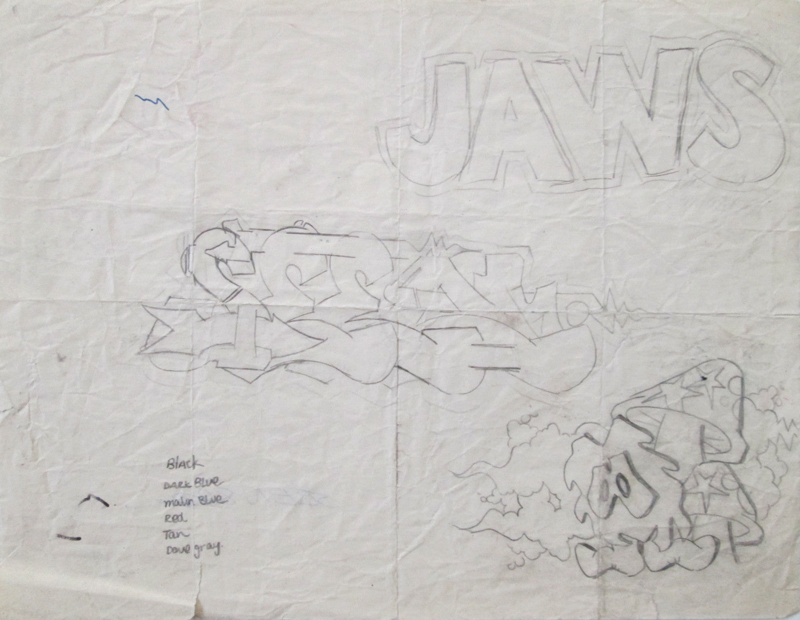 GRAFFITI ARTIST SEEN - SEEN Outline (JAWS) - 1982