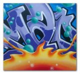 GRAFFITI ARTIST SEEN   -  "MAD"  Aerosol on Canvas