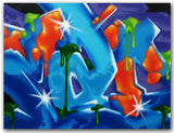 GRAFFITI ARTIST SEEN  -  "MAD"  Aerosol on  Canvas