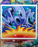 GRAFFITI ARTIST SEEN   -  "MAD"  Aerosol on Canvas