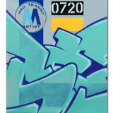 GRAFFITI ARTIST SEEN  -  "MTA"  Aerosol on  Canvas