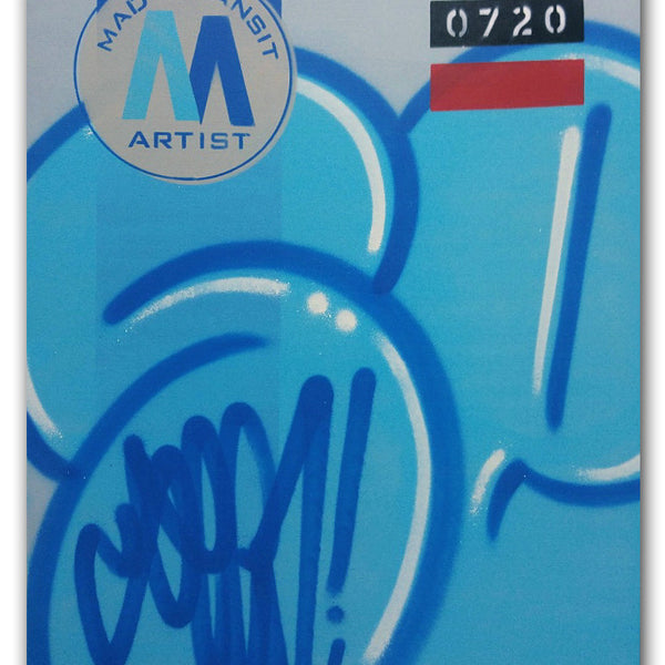 GRAFFITI ARTIST SEEN -  "MTA - Stretched" 23.5x31.5"  Aerosol on  Linen
