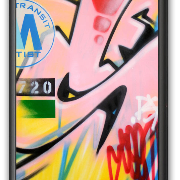 GRAFFITI ARTIST SEEN -  "Subway S #12"  Painting on paper