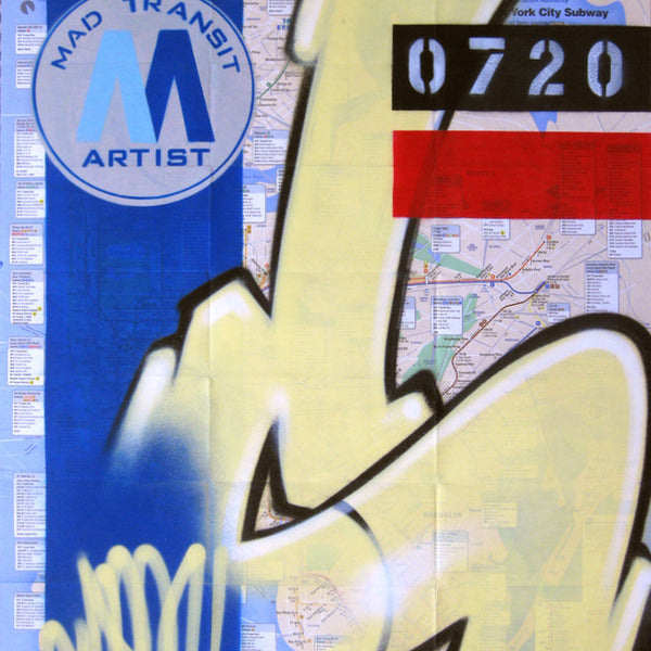 GRAFFITI ARTIST SEEN -  "Subway S #1" NYC Map