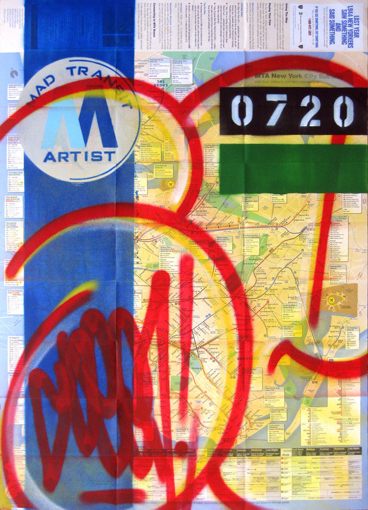 GRAFFITI ARTIST SEEN -  "Yellow Bubble" NYC Map