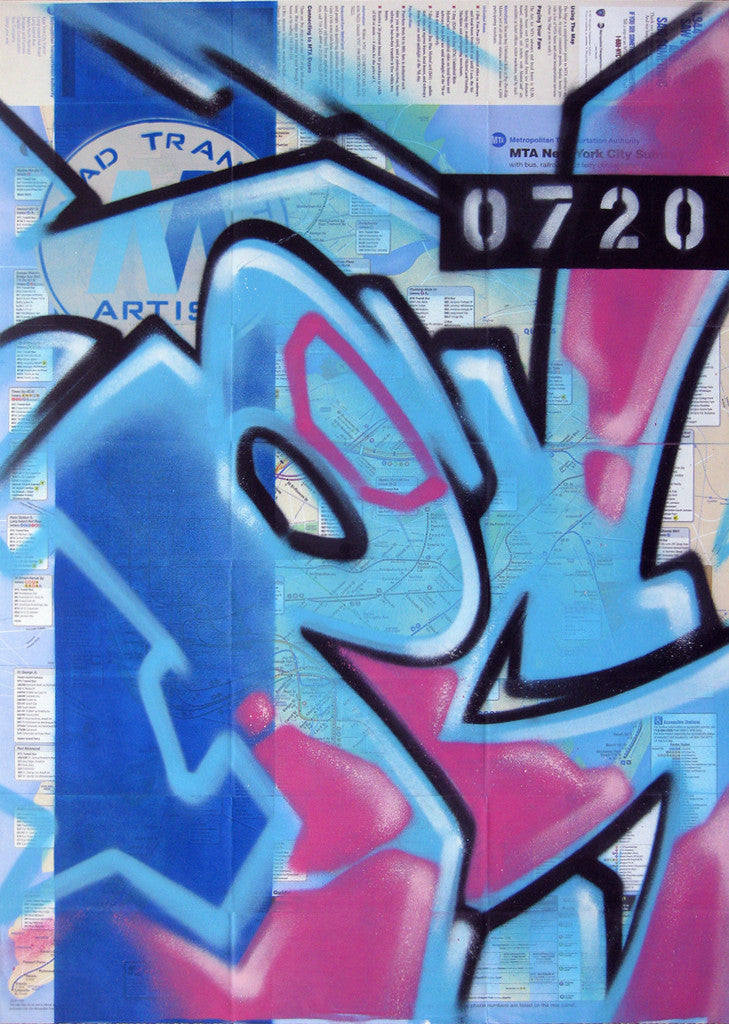 GRAFFITI ARTIST SEEN -  "Psycho" NYC Map