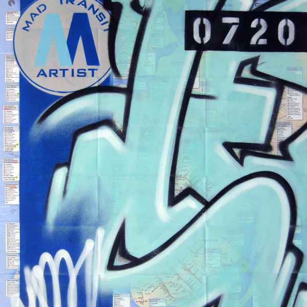 GRAFFITI ARTIST SEEN -  "Subway S #2" NYC Map