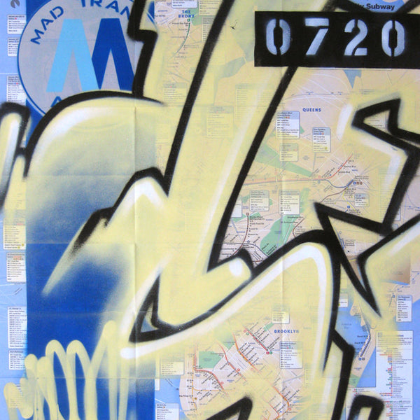 GRAFFITI ARTIST SEEN -  "Subway S #10" NYC Map