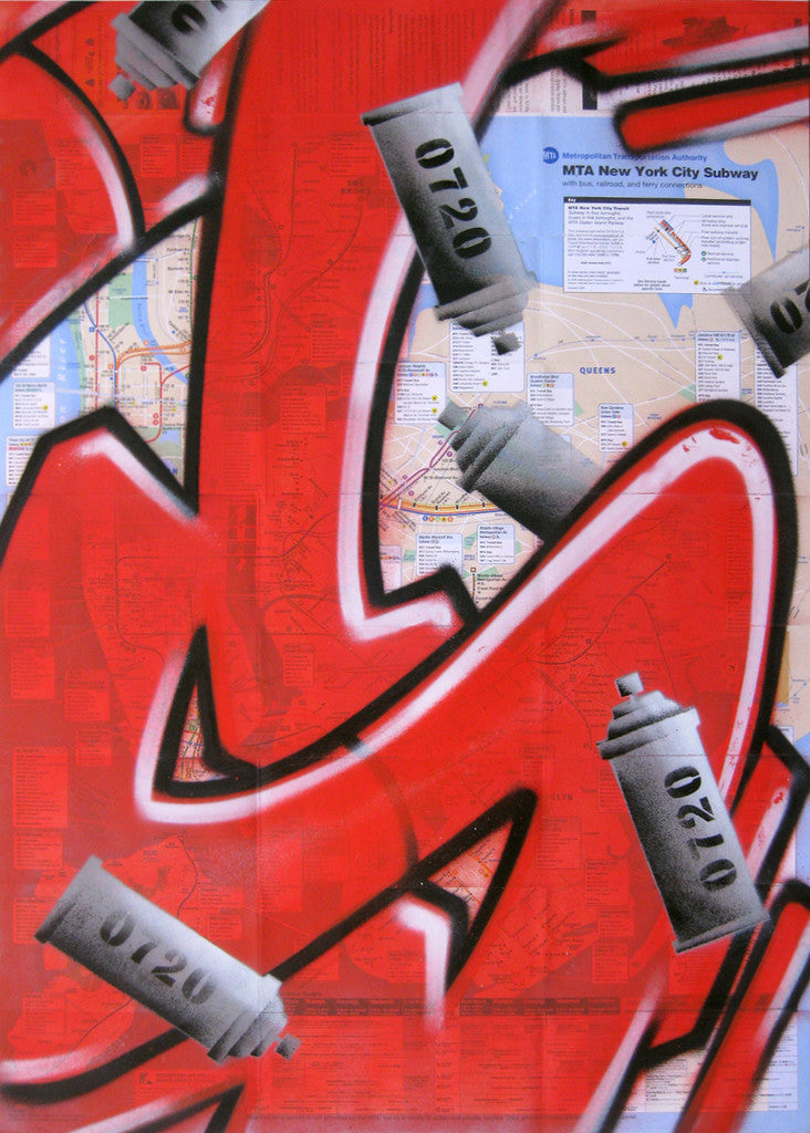 GRAFFITI ARTIST SEEN -  "S" NYC Map