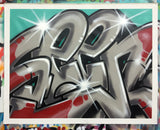 GRAFFITI ARTIST SEEN  -  "Silver SEEN" -   Aerosol on  Canvas