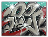 GRAFFITI ARTIST SEEN  -  "Silver SEEN" -   Aerosol on  Canvas