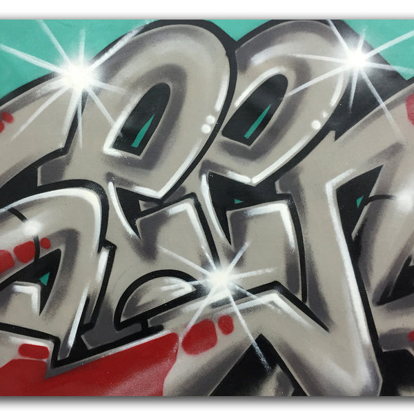 GRAFFITI ARTIST SEEN  -  "Silver SEEN" -   Aerosol on  Canvas