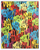 SEEN  -  "Large Multi Tags and Pink Multi tags"  Aerosol on  Canvas