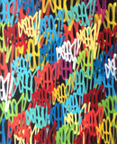 GRAFFITI ARTIST SEEN  -  "Tag painting"   Aerosol on Canvas
