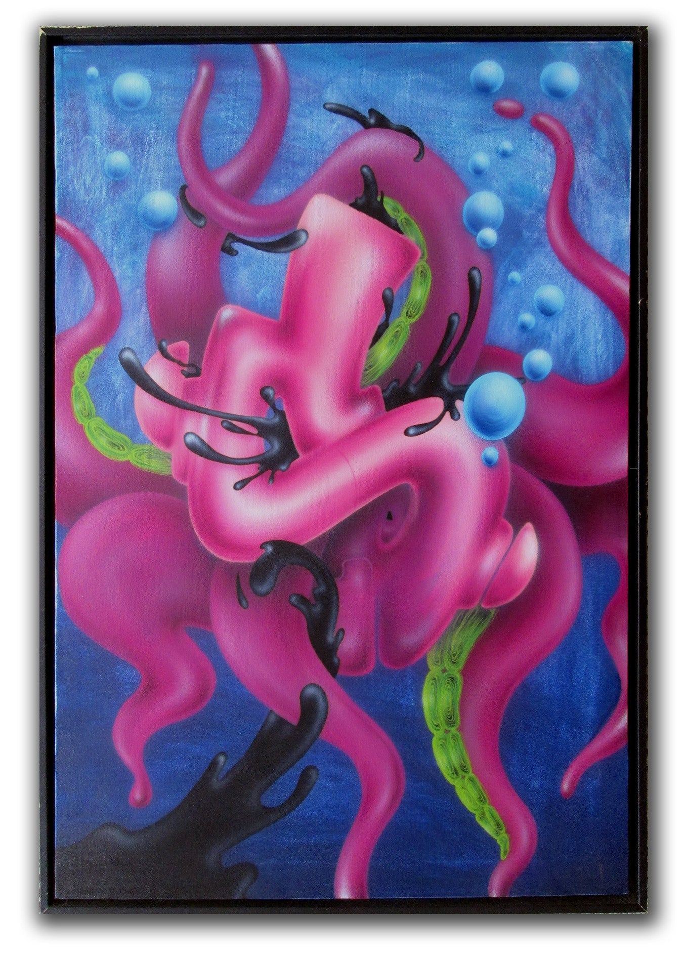 GRAFFITI ARTIST SEEN -  "Octo-Seen"  Airbrush on Canvas