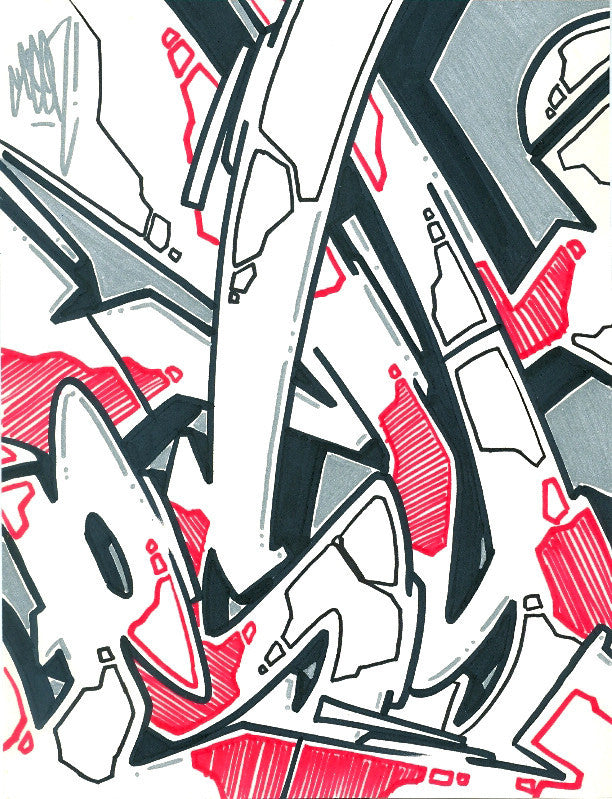 GRAFFITI ARTIST SEEN - Psycho 3- Drawing