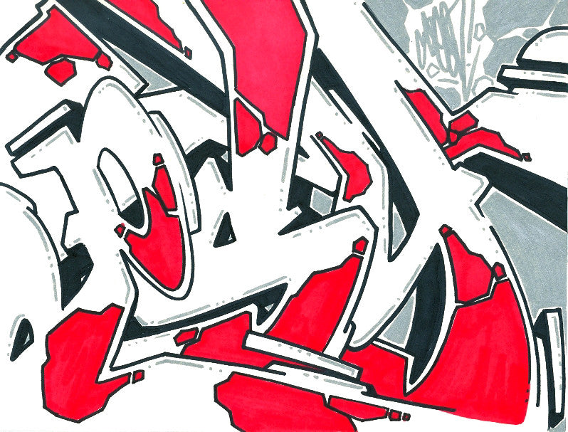 GRAFFITI ARTIST SEEN - Psycho 8- Drawing
