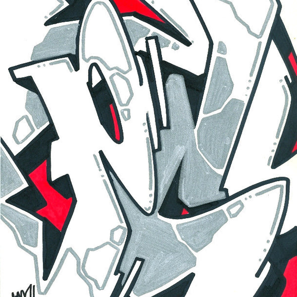 GRAFFITI ARTIST SEEN - Psycho 1- Drawing