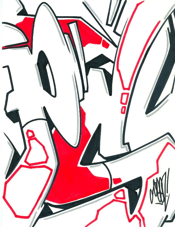 GRAFFITI ARTIST SEEN - Psycho 10- Drawing