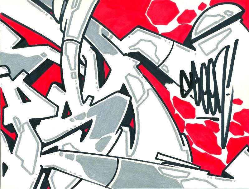 GRAFFITI ARTIST SEEN - Psycho 5- Drawing