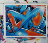 GRAFFITI ARTIST SEEN  -  "Untitled"  Aerosol on  Canvas