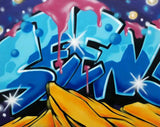 GRAFFITI ARTIST SEEN  -  "SEEN"  Aerosol on  Canvas