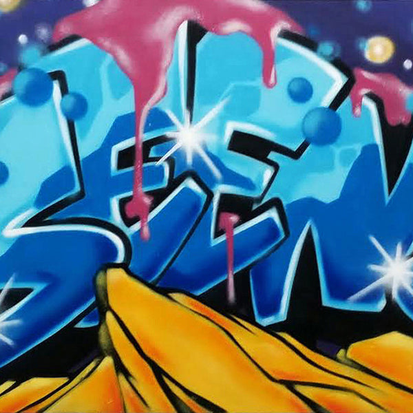 GRAFFITI ARTIST SEEN  -  "SEEN"  Aerosol on  Canvas
