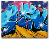 GRAFFITI ARTIST SEEN  -  "SEEN"  Aerosol on  Canvas