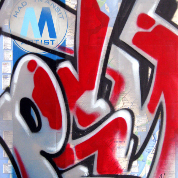 GRAFFITI ARTIST SEEN -  "Mad Transit Psycho" NYC Map