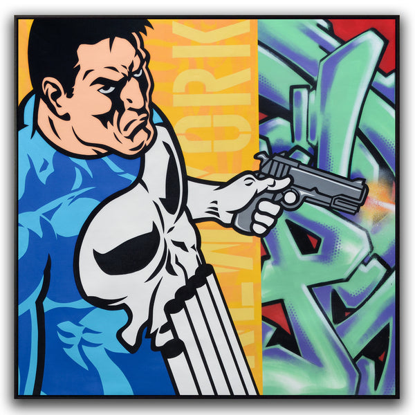 SEEN  -  "Punisher"  Aerosol on  Canvas