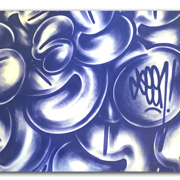 GRAFFITI ARTIST SEEN -  "Multi Bubble1"  Aerosol on Canvas