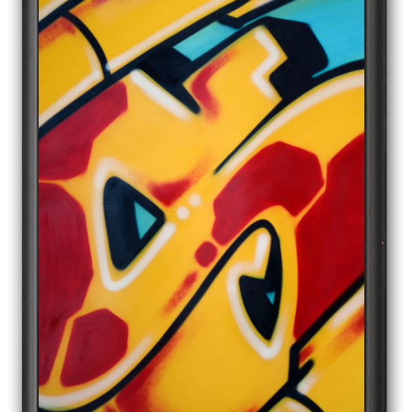 GRAFFITI ARTIST SEEN -  "Subway S #1"  Painting on paper