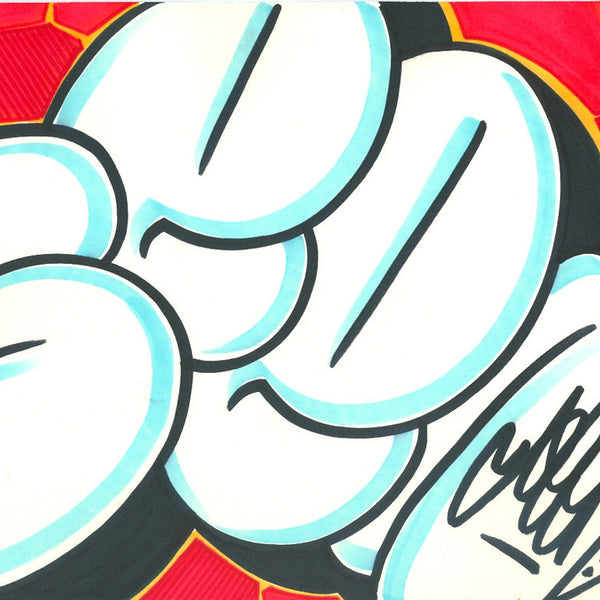 GRAFFITI ARTIST SEEN - Bubble SEEN 7- Drawing