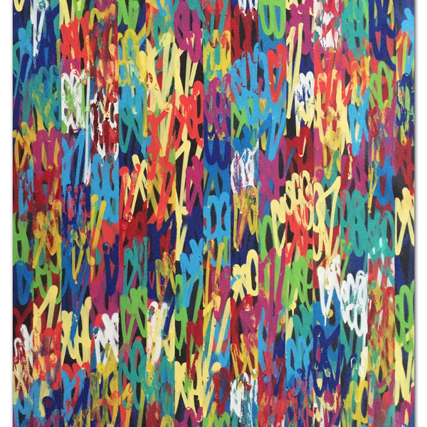 GRAFFITI ARTIST SEEN  -  "Tag painting"   Aerosol on Canvas