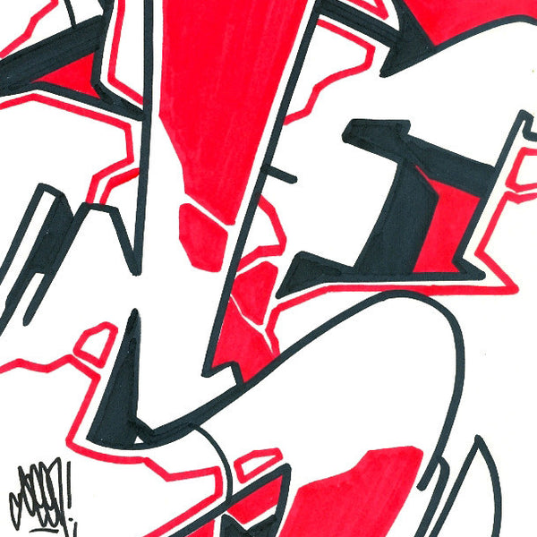GRAFFITI ARTIST SEEN - "S" #13- Drawing