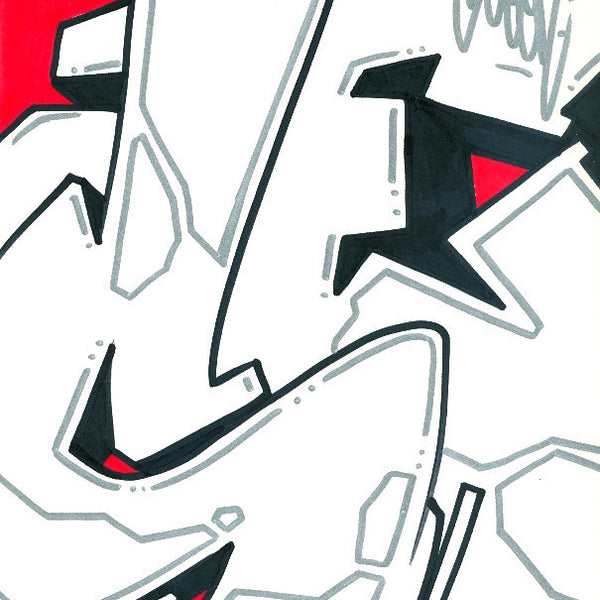 GRAFFITI ARTIST SEEN - "S" #10- Drawing