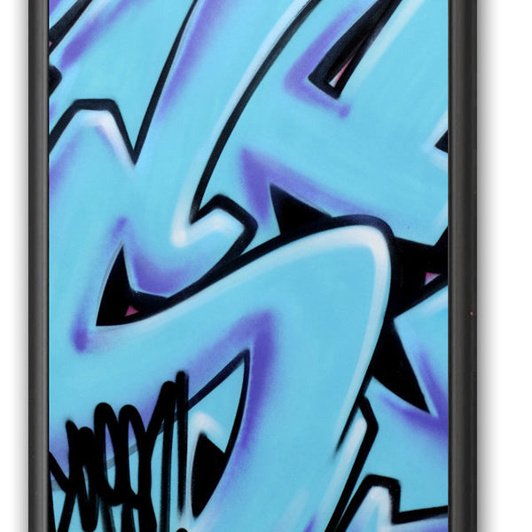 GRAFFITI ARTIST SEEN -  "Subway S #9"  Painting on paper