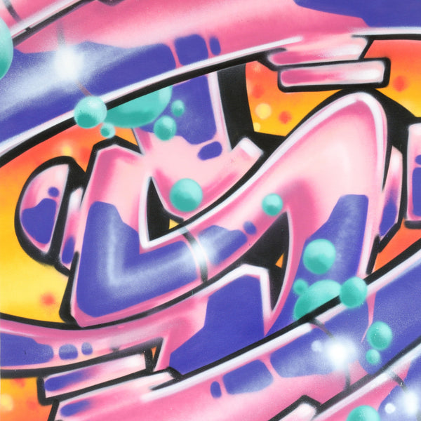 GRAFFITI ARTIST SEEN   -  "Super S"  Aerosol on Canvas