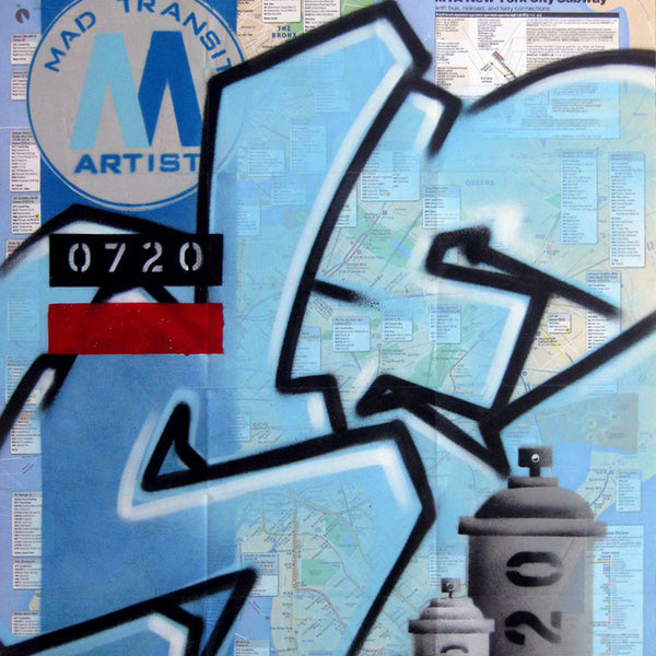 GRAFFITI ARTIST SEEN -  "MAD Transit" NYC Map