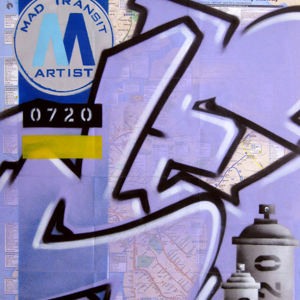 GRAFFITI ARTIST SEEN -  "MAD Transit 6" NYC Map