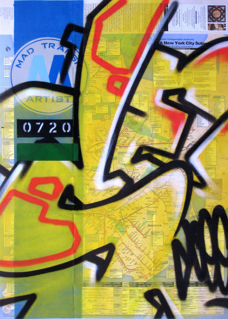 GRAFFITI ARTIST SEEN -  " MAD Transit" NYC Map