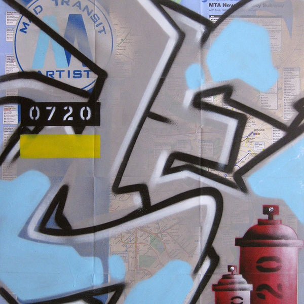 GRAFFITI ARTIST SEEN -  "MAD Transit 4" NYC Map