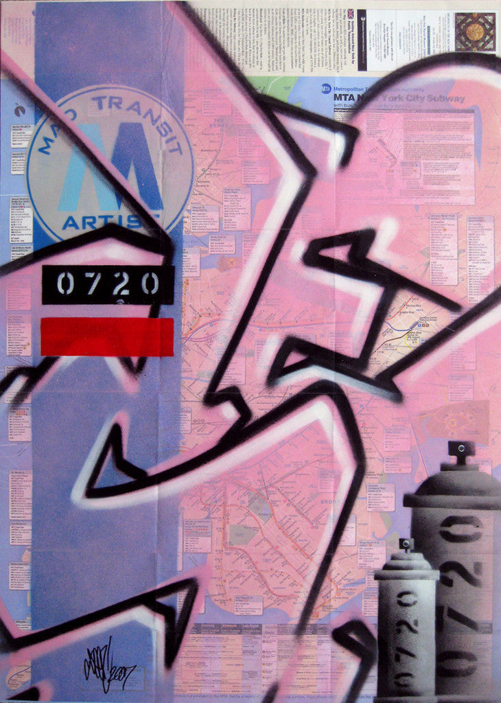 GRAFFITI ARTIST SEEN -  "MAD Transit 7" NYC Map
