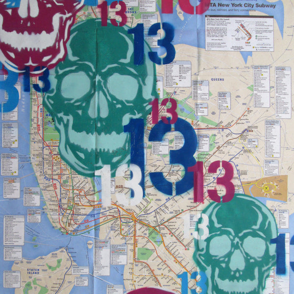 GRAFFITI ARTIST SEEN -  "Skull 14" NYC Map 3