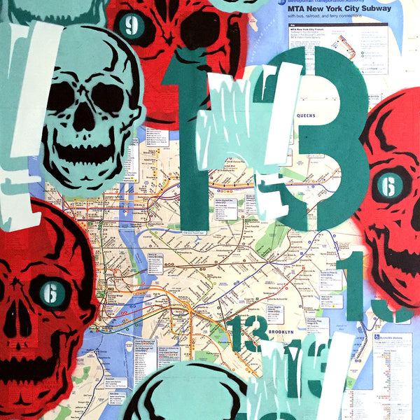 GRAFFITI ARTIST SEEN -  "Skull 12" NYC Map